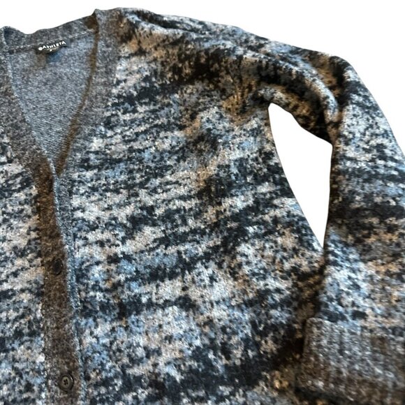 Athleta Westlake Button-Down Cardigan Sweater Marled Merino Wool Size Small - Picture 7 of 13